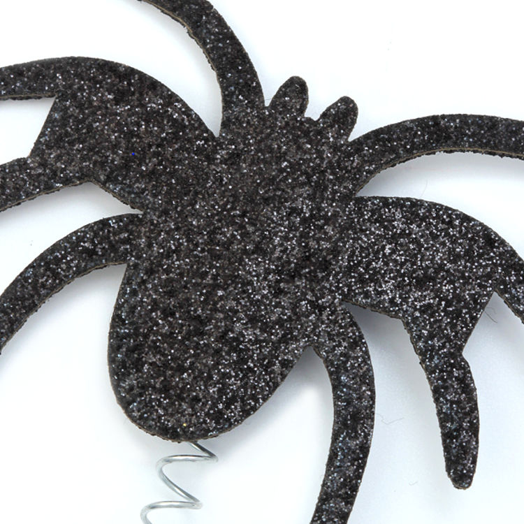 Picture of 8551/5519 BLACK GLITTER SPIDER DEELEY BOPPER
